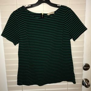 Banana republic blue and green striped cotton 10